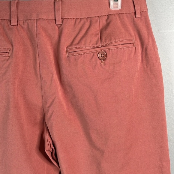 Daniel Hechter Mens Chino Pants Salmon Pink Straight Leg Pockets *As Is* Size 34 - Picture 5 of 10